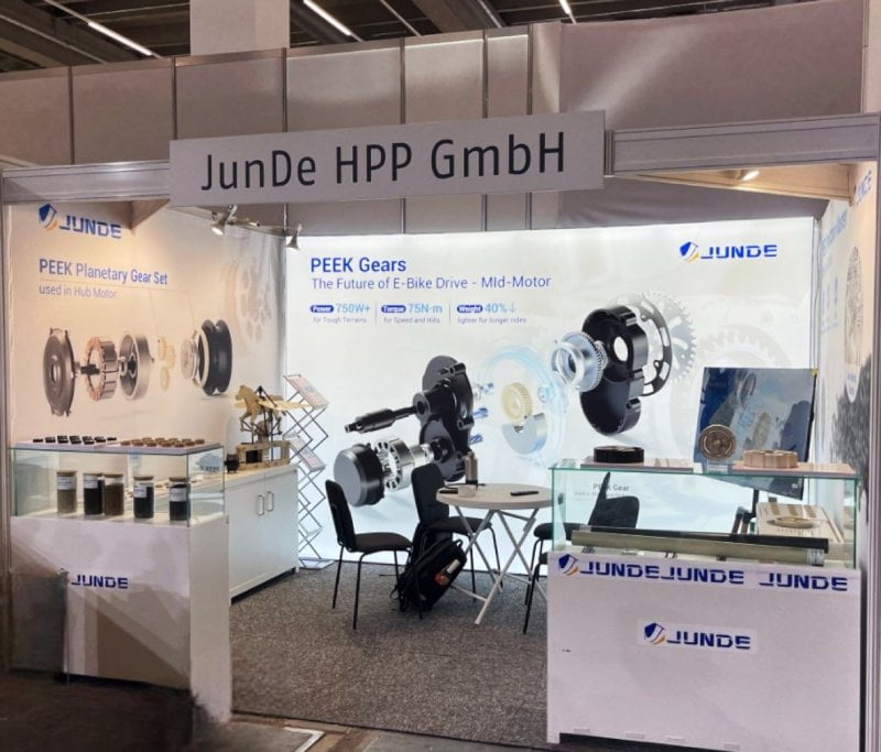 JunDe präsentiert PEEK-Innovationen auf der EUROBIKE 2025 in Frankfurt - JunDe JunDe präsentiert PEEK-Innovationen auf der EUROBIKE 2025 in Frankfurt Bild 1